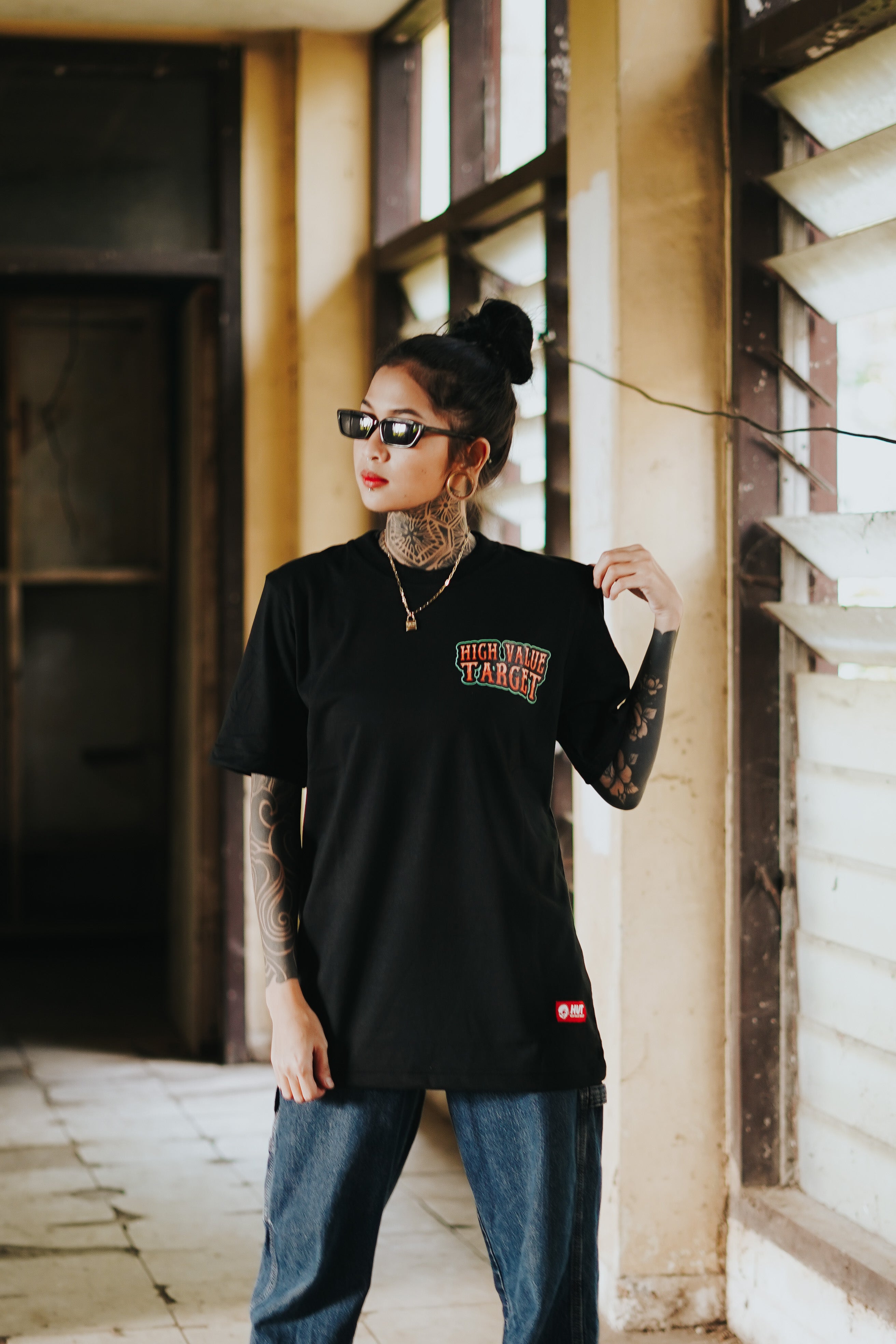 HIGH VALUE TARGET ALL GOODS (BLACK) 100% Cotton T-Shirt