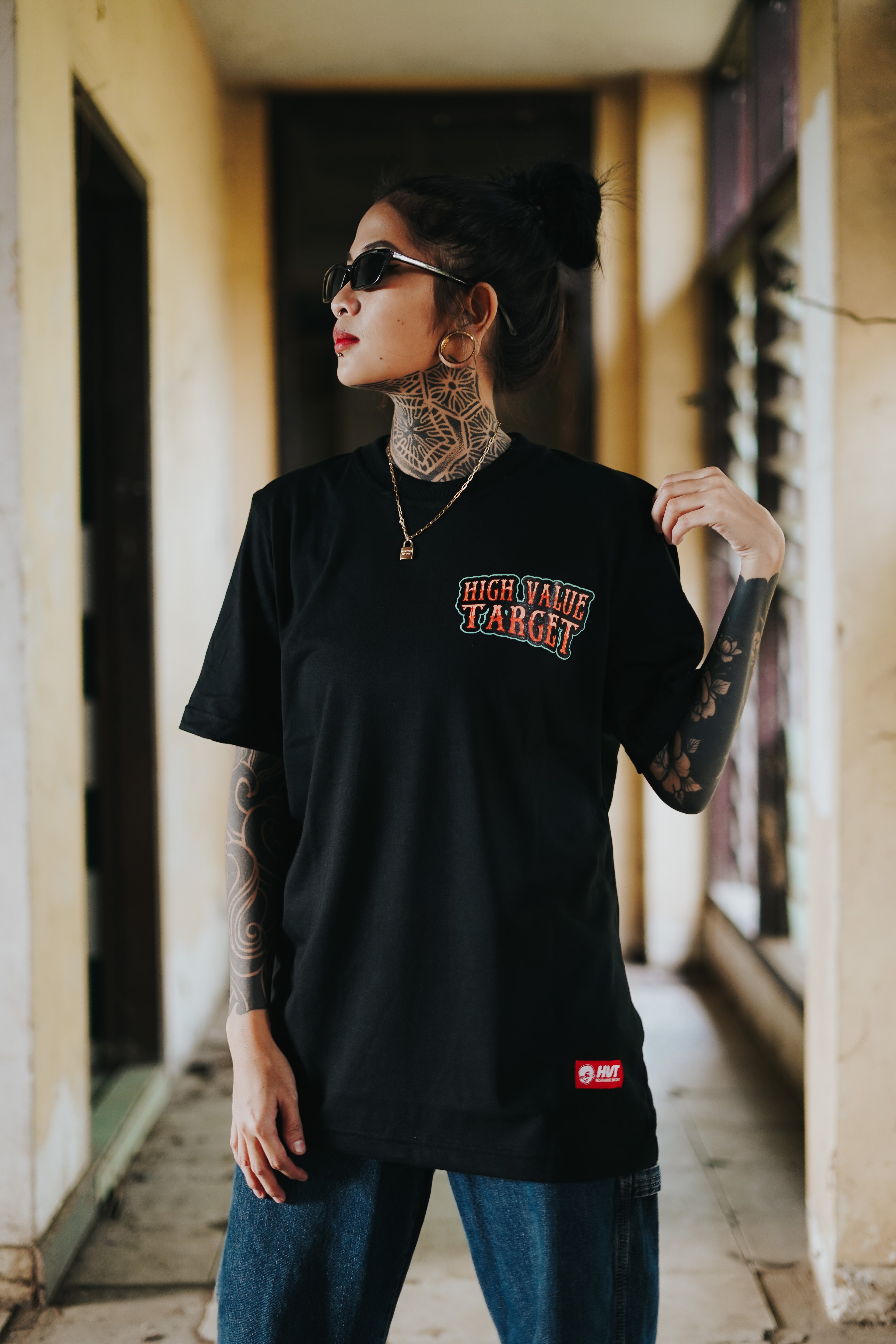HIGH VALUE TARGET ALL GOODS (BLACK) 100% Cotton T-Shirt