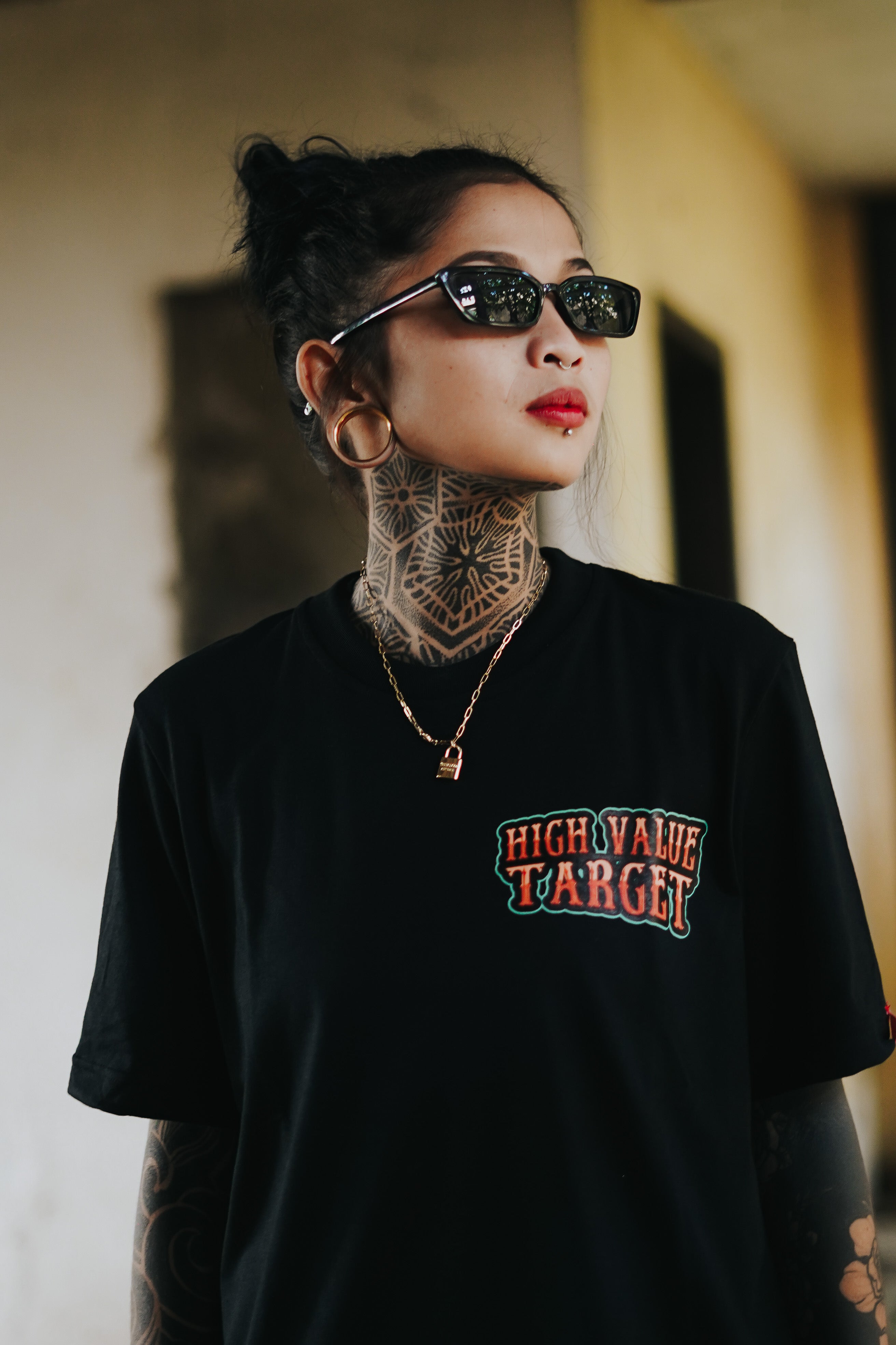 HIGH VALUE TARGET ALL GOODS (BLACK) 100% Cotton T-Shirt