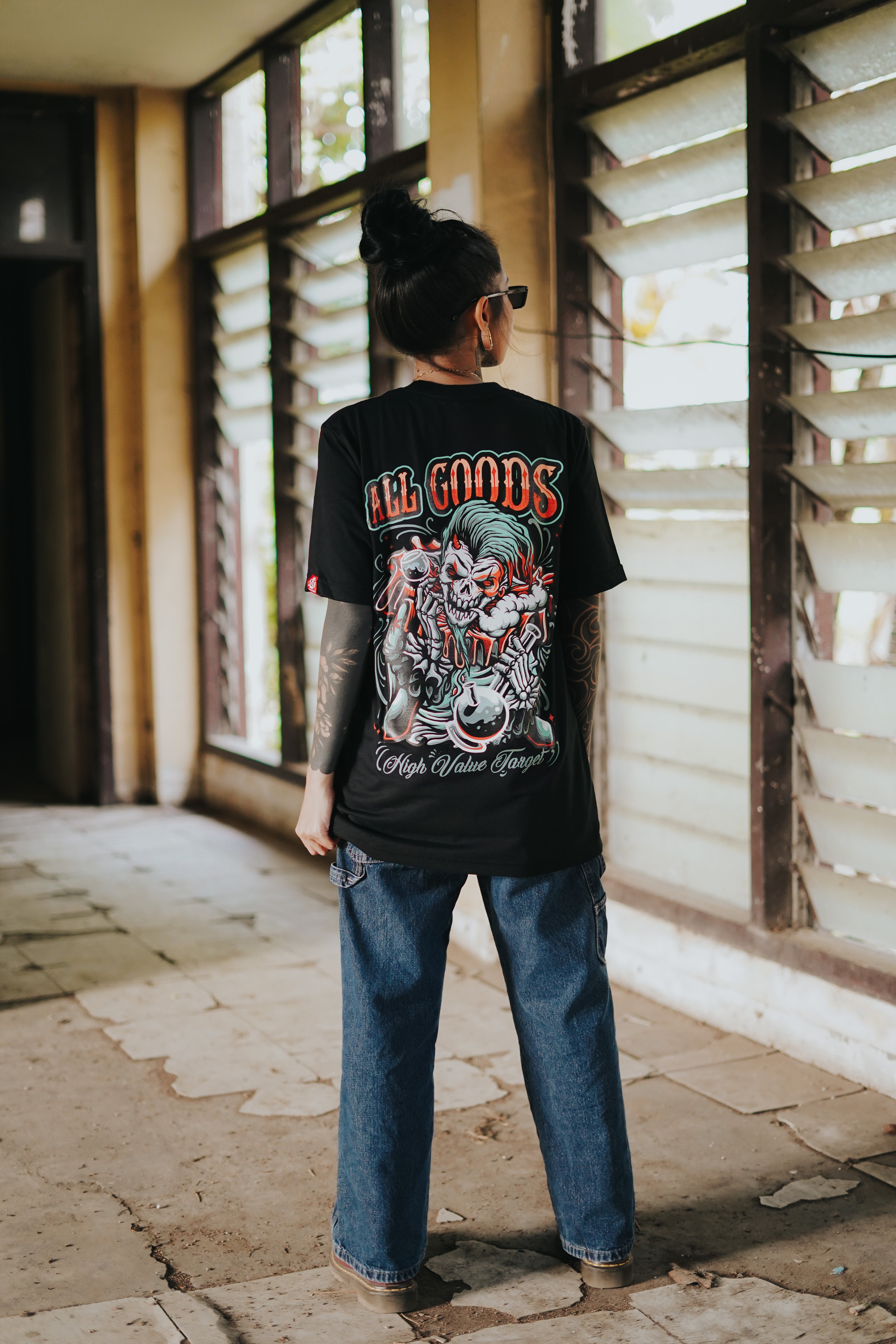 HIGH VALUE TARGET ALL GOODS (BLACK) 100% Cotton T-Shirt