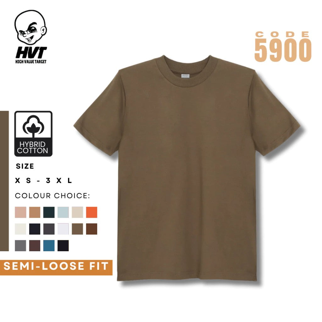 FATIGUE - HVT Premium Quality Oversized Plain Crewneck T-shirts - Unisex Heavy Hybrid Soft Cotton Shirts - Menswear and women Casual Tshirt