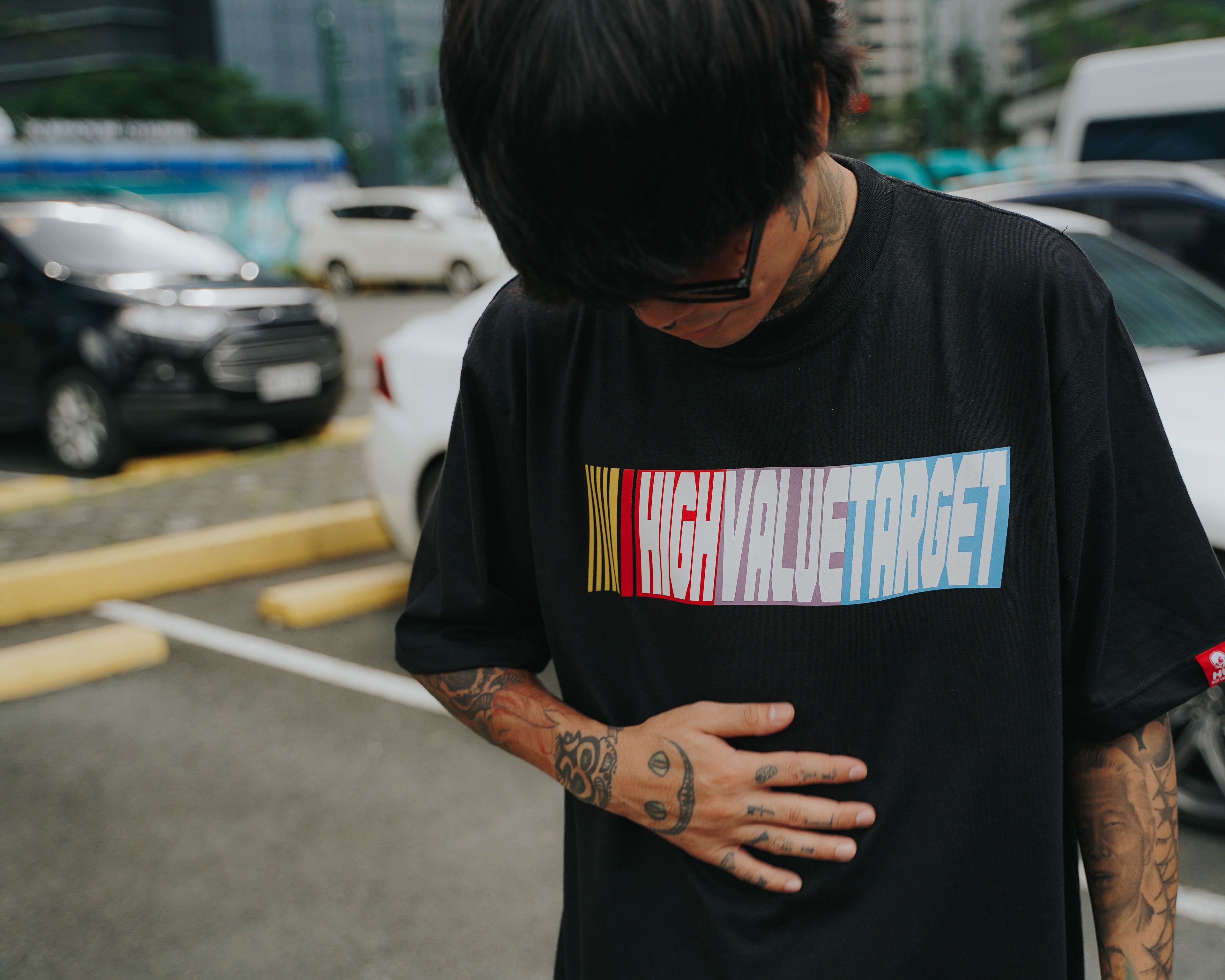 HIGH VALUE TARGET "HUSTLE or NOTHING" HUNTER X (BLACK) CVC PURE Cotton T-Shirt - UNISEX