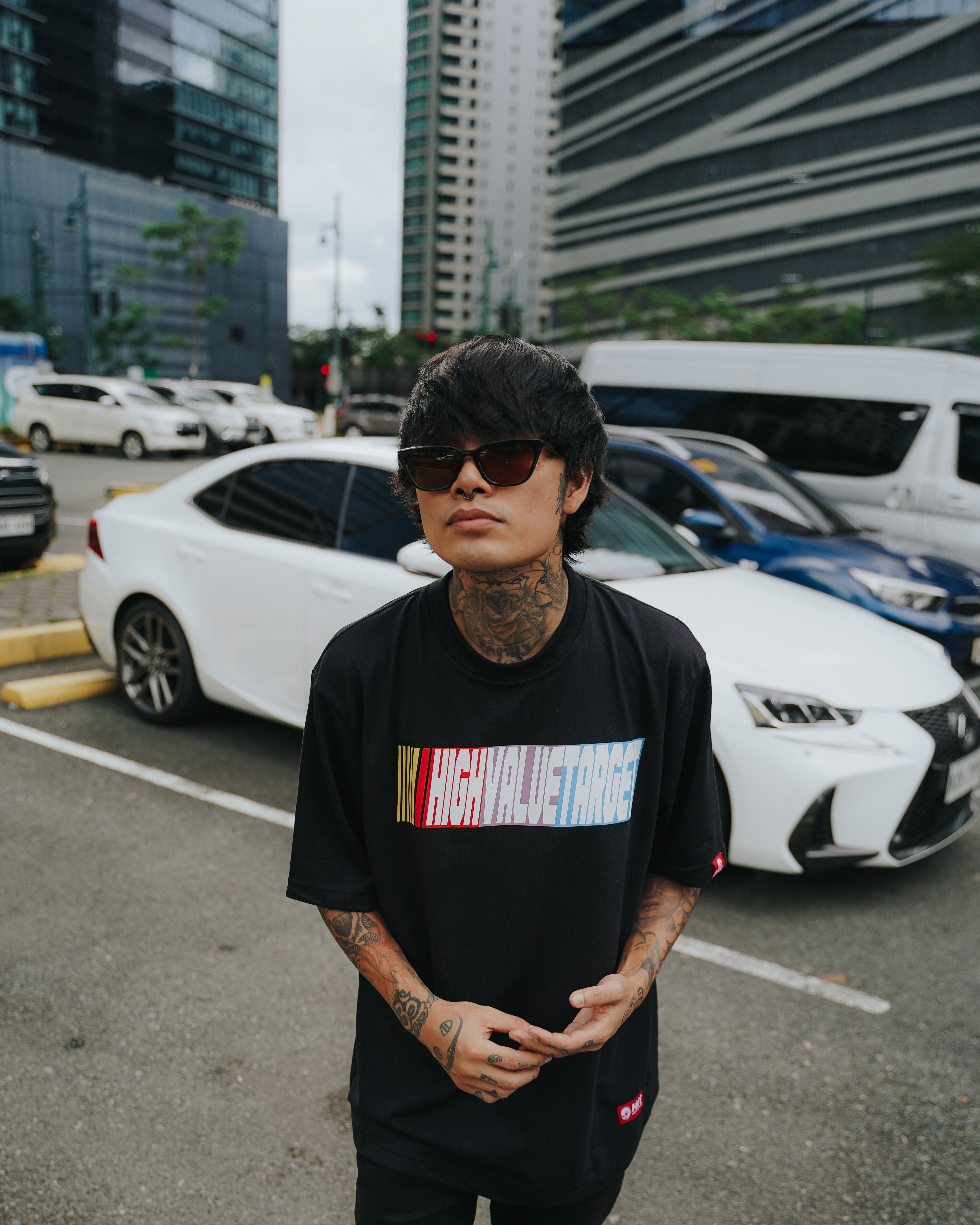 HIGH VALUE TARGET "HUSTLE or NOTHING" HUNTER X (BLACK) CVC PURE Cotton T-Shirt - UNISEX