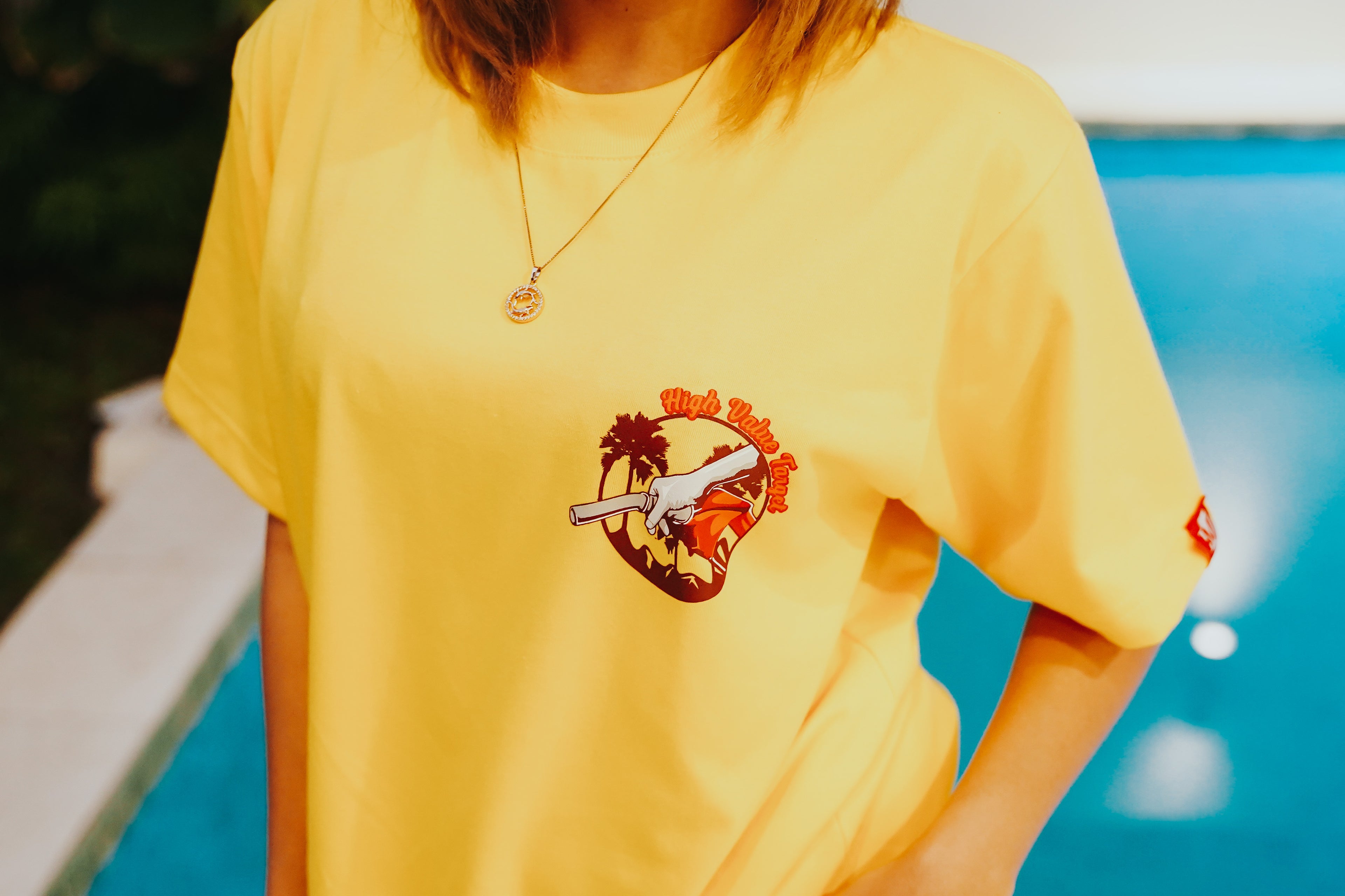 HIGH VALUE TARGET "HVT CHANGE OIL" YELLOW CVC Cotton Unisex T-SHIRT