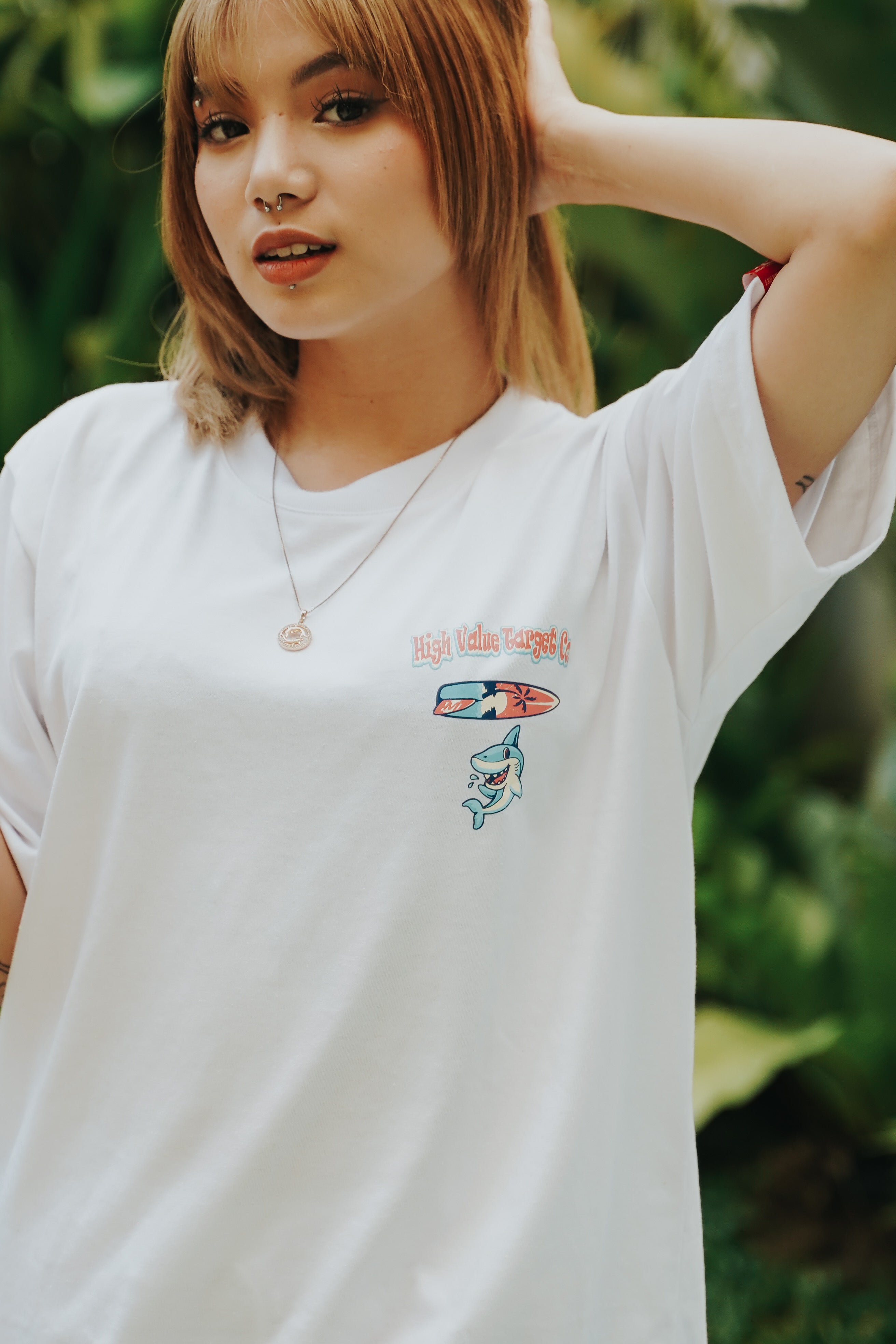 HIGH VALUE TARGET " HVT VACATION MODE ON" WHITE CVC Cotton Unisex T-SHIRT UNISEX