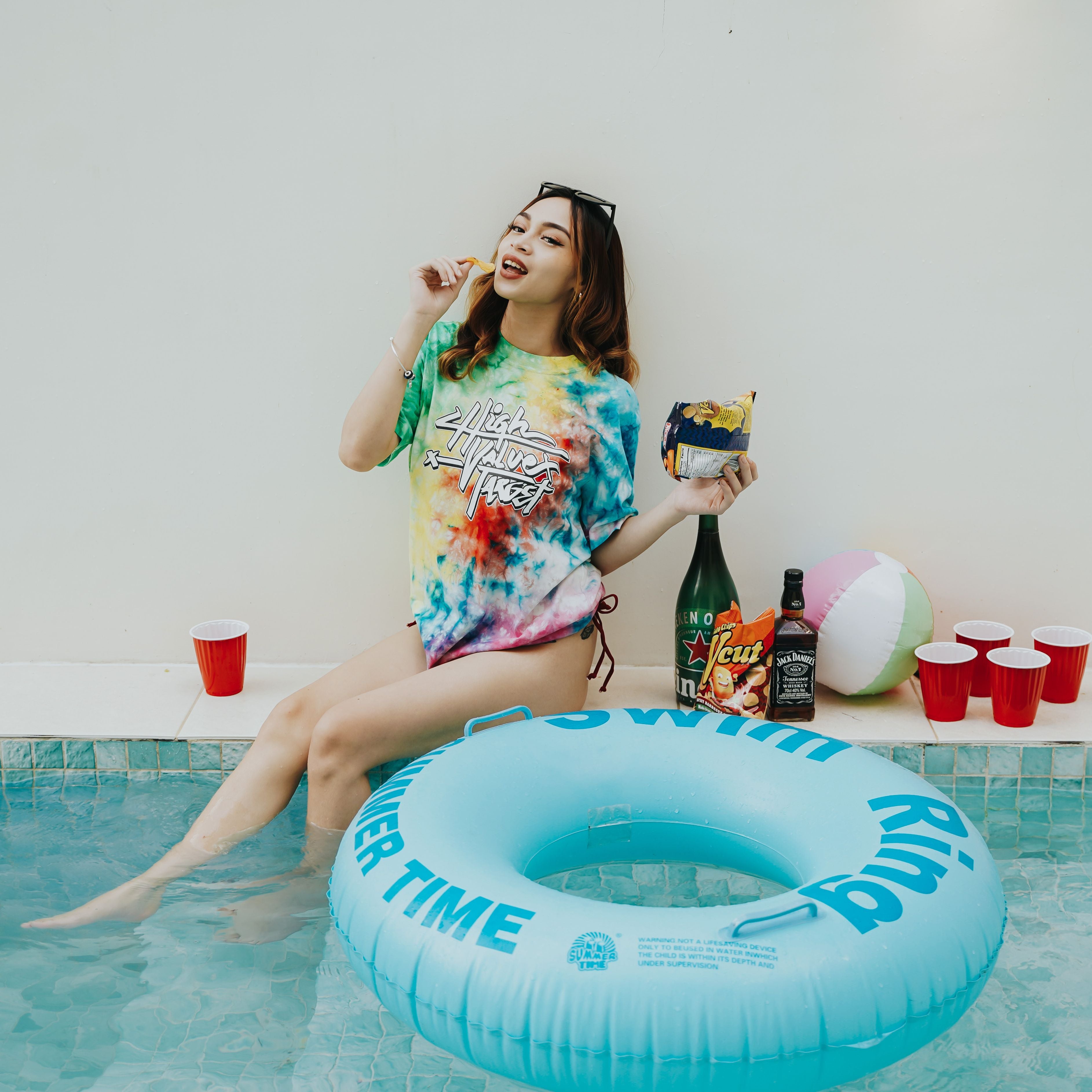 HIGH VALUE TARGET (HVT TIE DYE PASTEL VERSION 2) CVC Pure Cotton Unisex T-Shirt