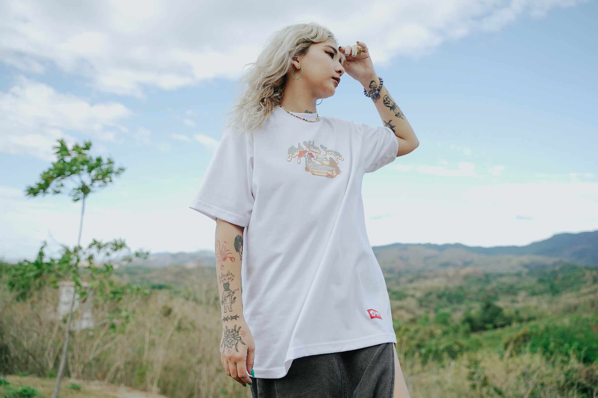 HIGH VALUE TARGET "REST N' CHILL " White CVC Cotton Unisex T-Shirt