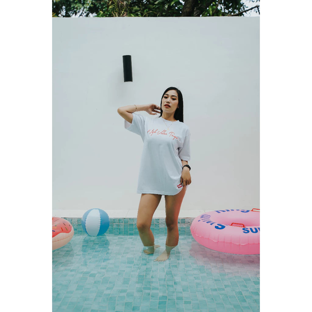 HIGH VALUE TARGET "HVT Tanned and Tipsy" WHITE CVC Cotton Unisex T-SHIRT