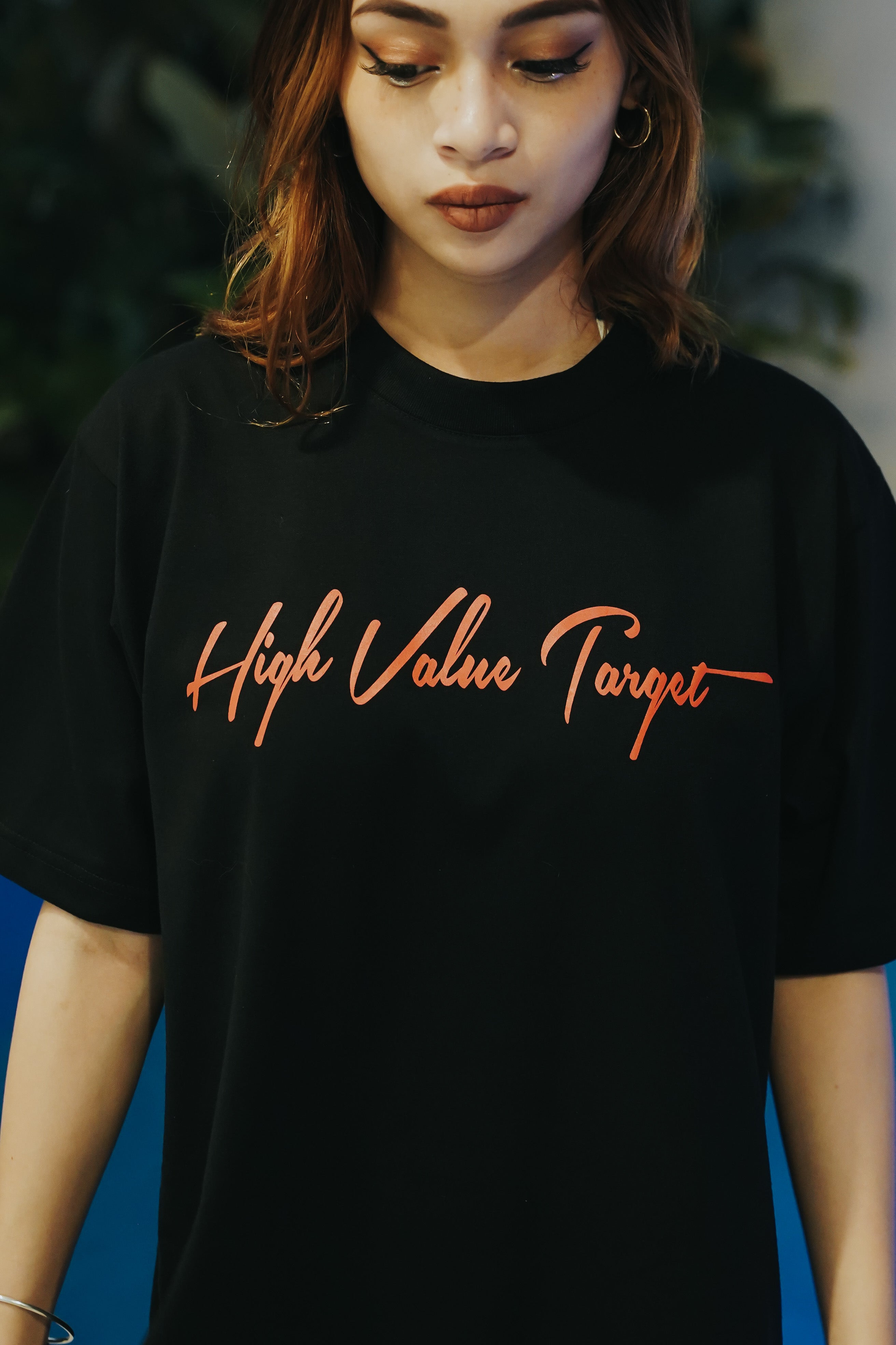 HIGH VALUE TARGET "HVT Tanned and Tipsy" BLACK CVC Cotton Unisex T-SHIRT