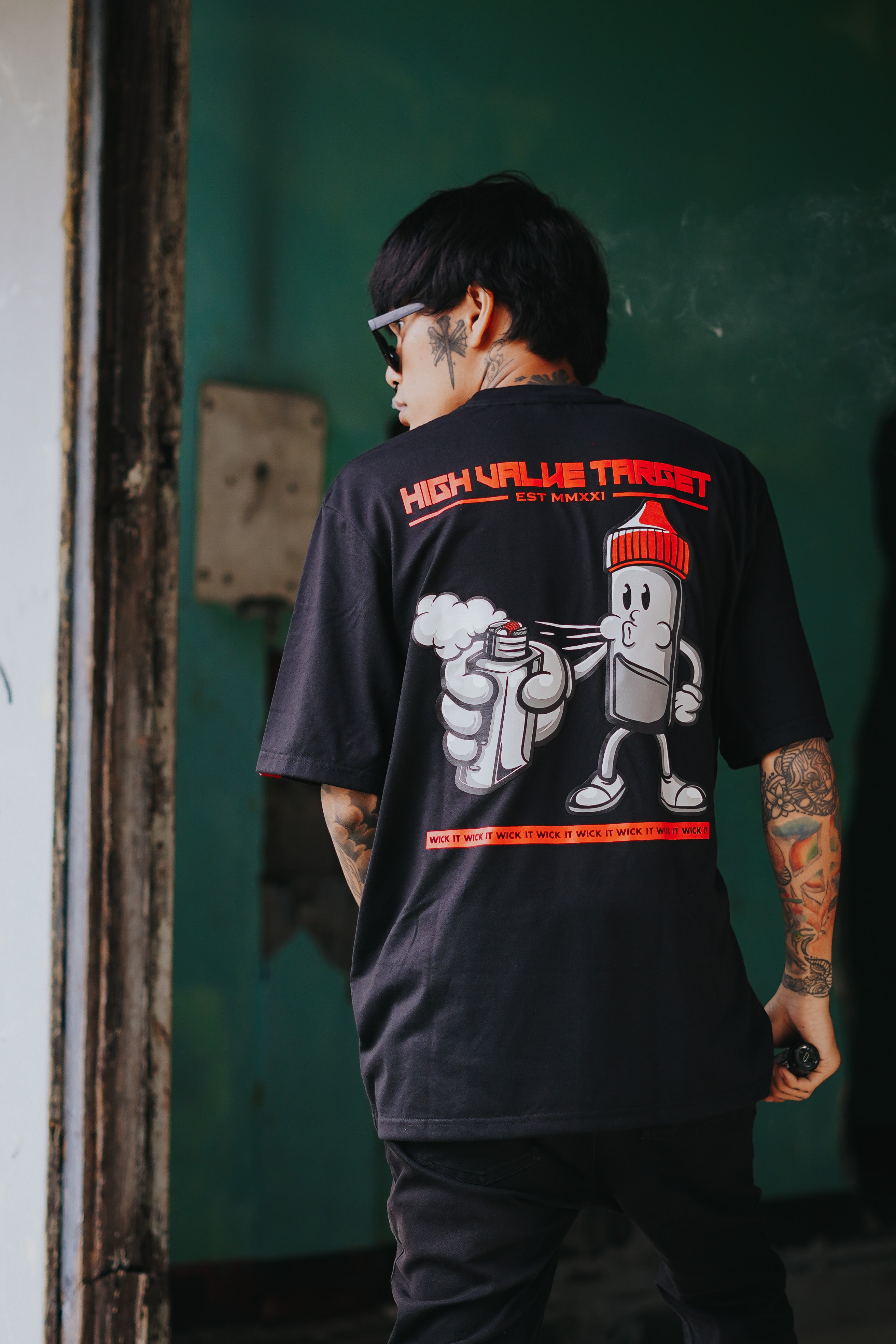 HIGH VALUE TARGET WICK IT (BLACK) CVC Cotton T-Shirt