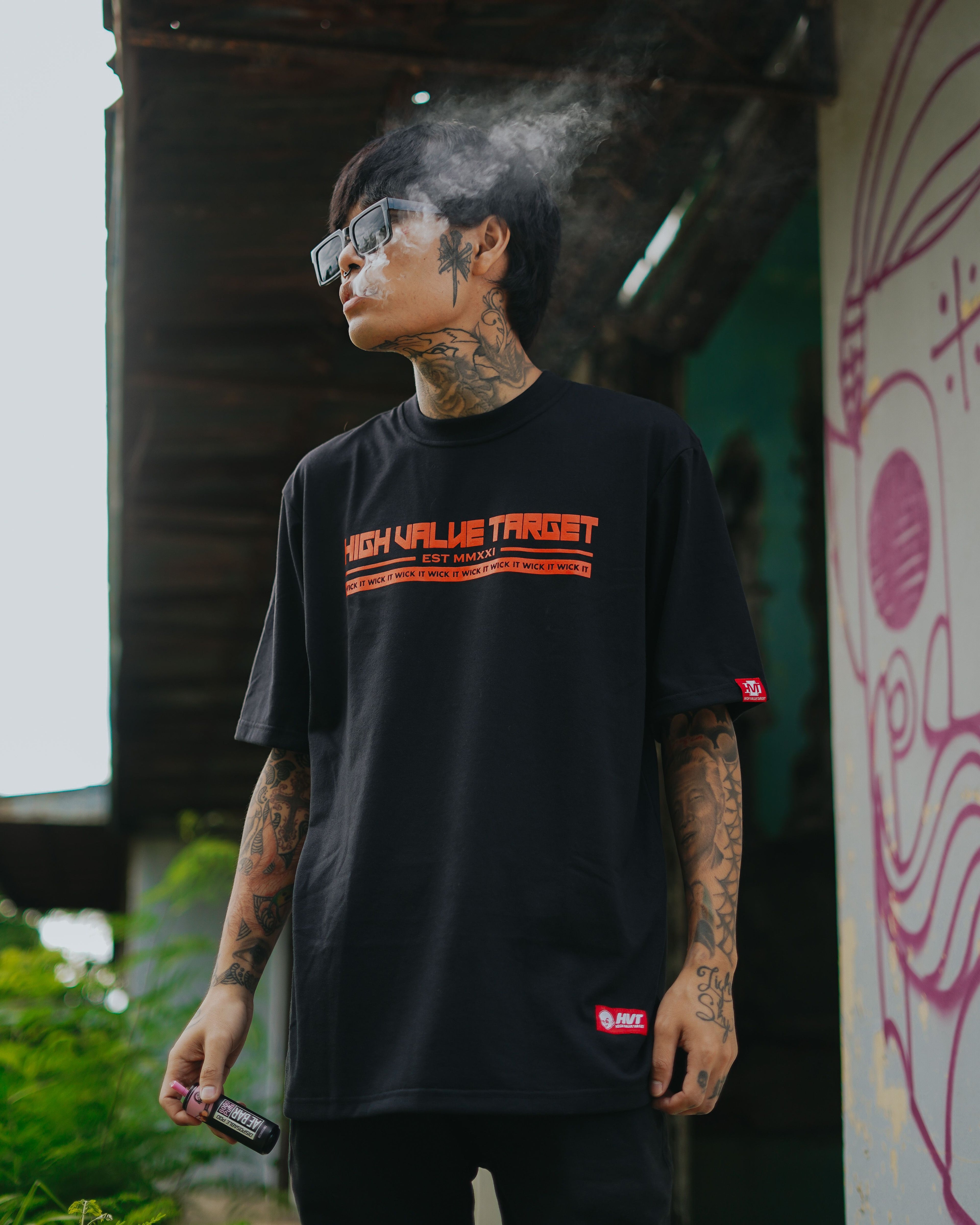 HIGH VALUE TARGET WICK IT (BLACK) CVC Cotton T-Shirt