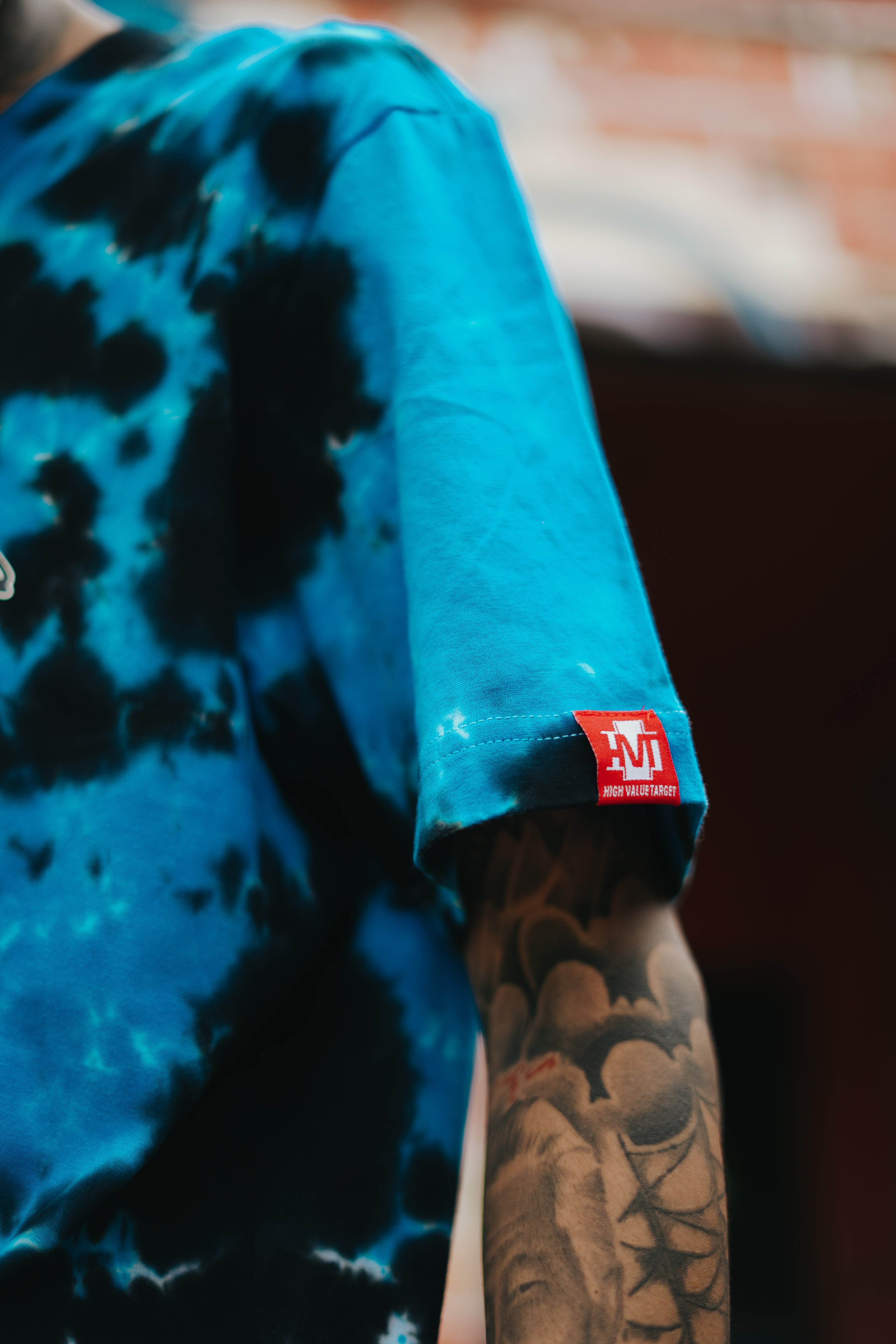 Turquoise blue tie dye T shirt with soft fabric for comfortable casual everyday wear